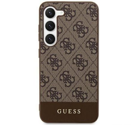 Original   GUESS GUHCS24SG4GLBR  Samsung Galaxy S24 (4G Bottom Stripe / hnedý)