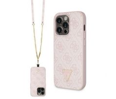 GUESS   iPhone 14 Pro GUHCP14LP4TDSCPP (Crossbody 4G Metal Logo) ružový