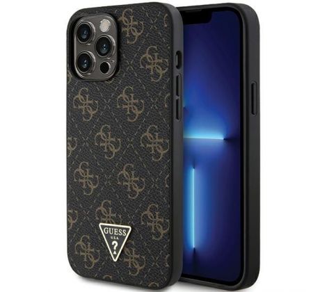 GUESS   iPhone 14 Pro GUHCP14LPG4GPK (4G Triangle Metal Logo) cierny