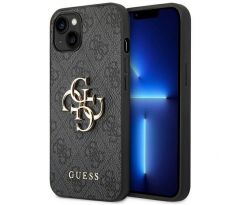 GUESS   iPhone 13 / 14 / 15 GUHCP14S4GMGGR (4G Big Metal Logo) šedý