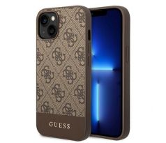 GUESS   iPhone 13 / 14 / 15 GUHCP14SG4GLBR (4G Stripe Collection) hnedý