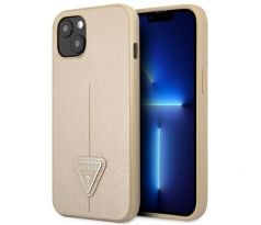 GUESS   iPhone 13 / 14 / 15 GUHCP14SPSATLE (SaffianoTriangle Logo) beige