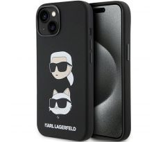 Original   KARL LAGERFELD KLHCP15MSDHKCNK  iPhone 15 Plus (Silicone KC / cierny)