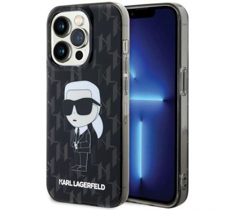 Original   KARL LAGERFELD KLHCP15LHNKMKLK  iPhone 15 Pro (Ikonik Monogram / cierny)