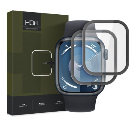 2PACK SET HYBRIDNÝCH SKIEL HOFI HYBRID PRO+ 2-PACK APPLE WATCH 7 / 8 / 9 (45 mm) BLACK