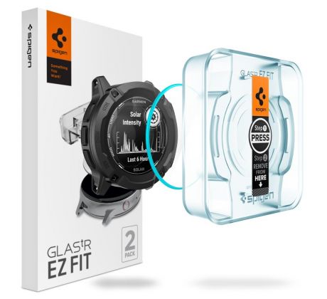 2PACK SET OCHRANNÝCH SKIEL SPIGEN GLAS.TR ”EZ FIT” 2-PACK GARMIN INSTINCT 2X SOLAR CLEAR