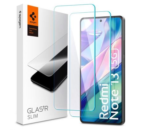 2PACK SET OCHRANNÝCH SKIEL SPIGEN GLAS.TR SLIM 2-PACK XIAOMI REDMI NOTE 13 5G CLEAR