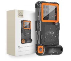 VODEODOLNÝ KRYT TECH-PROTECT IPX8 UNIVERSAL DIVING WATERPROOF CASE BLACK/ORANGE