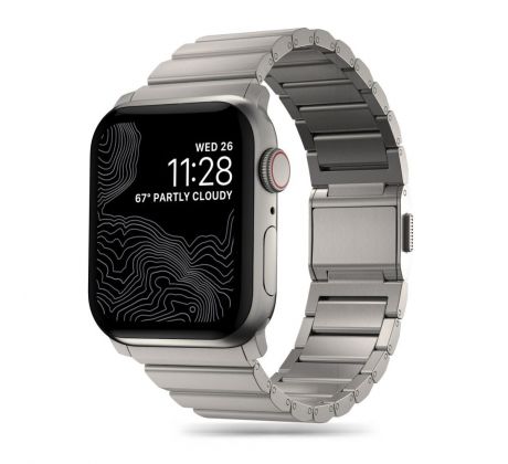 REMIENOK TECH-PROTECT STEELBAND APPLE WATCH 4 / 5 / 6 / 7 / 8 / 9 / SE / ULTRA 1 / 2 (42 / 44 / 45 / 49 mm) TITANIUM