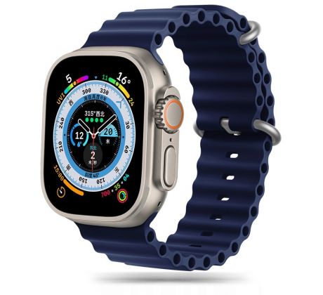 REMIENOK TECH-PROTECT ICONBAND PRO APPLE WATCH 4 / 5 / 6 / 7 / 8 / 9 / SE / ULTRA 1 / 2 (42 / 44 / 45 / 49 mm) MIDNIGHT BLUE