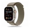 REMIENOK TECH-PROTECT NYLON PRO APPLE WATCH 4 / 5 / 6 / 7 / 8 / 9 / SE / ULTRA 1 / 2 (42 / 44 / 45 / 49 mm) TITANIUM/OLIVE