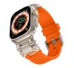 REMIENOK TECH-PROTECT DELTA PRO APPLE WATCH 4 / 5 / 6 / 7 / 8 / 9 / SE / ULTRA 1 / 2 (42 / 44 / 45 / 49 mm) ORANGE/TITANIUM