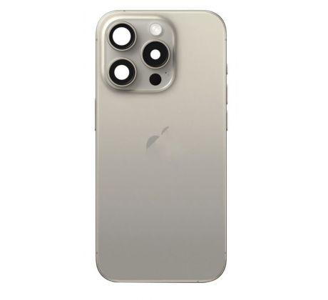 Apple iPhone 15 Pro Max - Zadný housing (Natural Titanium) 