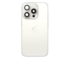 Apple iPhone 15 Pro Max - Zadný housing (White Titanium) 