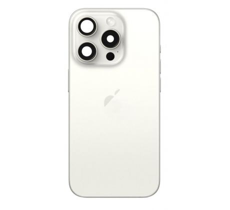 Apple iPhone 15 Pro - Zadný housing (White Titanium) 