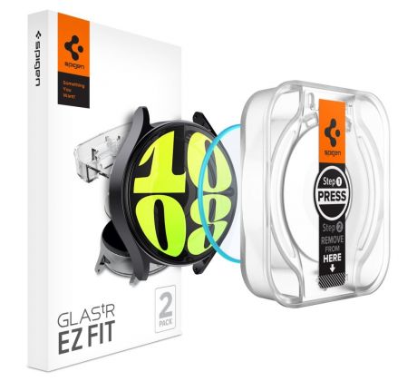 2PACK SET OCHRANNÝCH SKIEL SPIGEN GLAS.TR ”EZ-FIT” 2-PACK SAMSUNG GALAXY WATCH 7 (40 mm) CLEAR