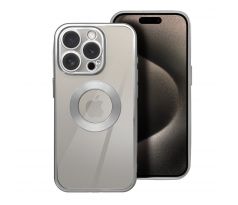 Case GLAM  iPhone 15 Pro strieborný