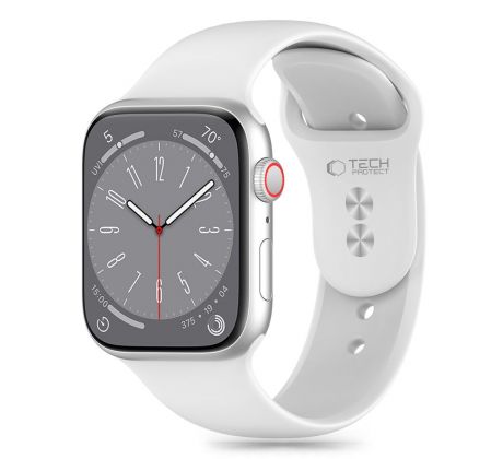 TECH-PROTECT SILICONE APPLE WATCH 4 / 5 / 6 / 7 / 8 / 9 / SE (38 / 40 / 41 mm) WHITE