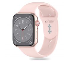 TECH-PROTECT SILICONE APPLE WATCH 4 / 5 / 6 / 7 / 8 / 9 / SE (38 / 40 / 41 mm) LIGHT PINK