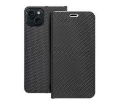 LUNA Book Carbon  iPhone 15 Plus cierny