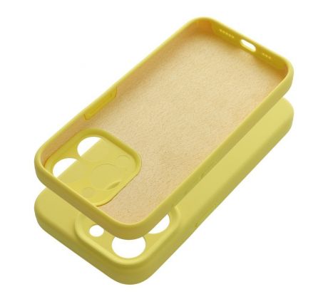 Case SILICONE 2mm  iPhone 14 lemon