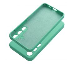 Case SILICONE 2mm  Samsung Galaxy S24 slabomodrý tyrkysový mentolový