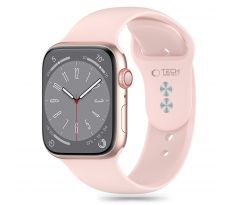 REMIENOK TECH-PROTECT SILICONE APPLE WATCH 4 / 5 / 6 / 7 / 8 / 9 / SE / ULTRA 1 / 2 (42 / 44 / 45 / 49 mm) LIGHT PINK