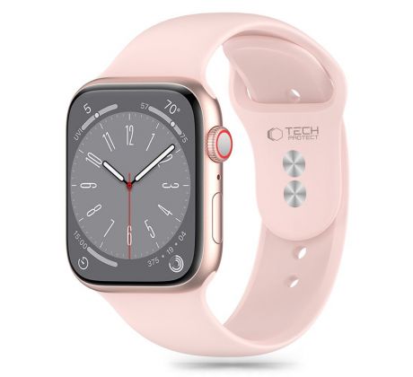 REMIENOK TECH-PROTECT SILICONE APPLE WATCH 4 / 5 / 6 / 7 / 8 / 9 / SE / ULTRA 1 / 2 (42 / 44 / 45 / 49 mm) LIGHT PINK