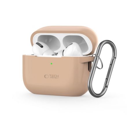 TECH-PROTECT SILICONE HOOK APPLE AirPODS PRO 1 / 2 CAFE LATTE