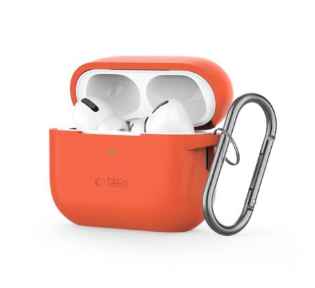 TECH-PROTECT SILICONE HOOK APPLE AirPODS PRO 1 / 2 NEON ORANGE