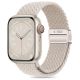 REMIENOK TECH-PROTECT NYLONMAG APPLE WATCH 4 / 5 / 6 / 7 / 8 / 9 / SE (38 / 40 / 41 mm) NATURAL TITANIUM