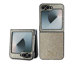 GUESS   Samsung Galaxy Z Flip 6 GUHCZF6HGGSHD (HC PU 4G Glitter Script)  zlatý