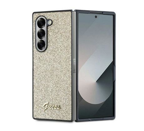 GUESS   Samsung Galaxy Z Fold 6 GUHCZFD6HGGSHD (HC PU 4G Glitter Script)  zlatý