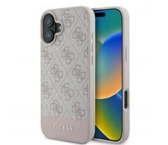 GUESS   iPhone 16 Plus GUHCP16MG4GLPI (4G PU Bottom Stripe) ružový