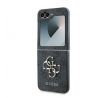 GUESS   Samsung Galaxy Z Flip 6 GUHCZF64GMGGR (PU 4G Kožený kryt Metal Logo) cierny