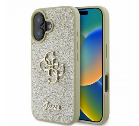 GUESS   iPhone 16 GUHCP16SHG4SGD (Fixed Glitter Big 4G)  zlatý