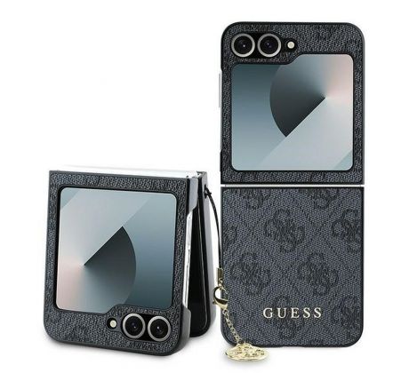 GUESS   Samsung Galaxy Z Flip 6 GUHCZF6GF4GGR (HC PU 4G Charm) cierny