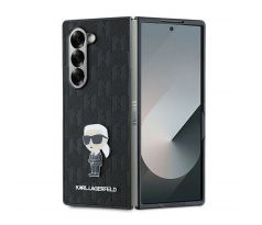 KARL LAGERFELD   Samsung Galaxy Z Fold 6 KLHCZFD6SAPKINPK (HC Saffiano Monogram Ikonik Pin) cierny