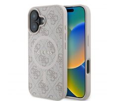 GUESS   iPhone 16 Plus s MagSafe GUHMP16MG4GFRP (PU 4G Ring Classic Logo) ružový