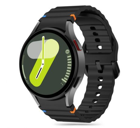 REMIENOK TECH-PROTECT SILICONE SPORT SAMSUNG GALAXY WATCH 4 / 5 / 5 PRO / 6 / 7 / FE BLACK