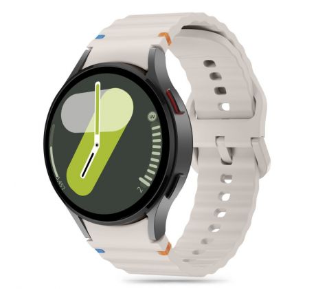 REMIENOK TECH-PROTECT SILICONE SPORT SAMSUNG GALAXY WATCH 4 / 5 / 5 PRO / 6 / 7 / FE STARLIGHT