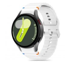 REMIENOK TECH-PROTECT SILICONE SPORT SAMSUNG GALAXY WATCH 4 / 5 / 5 PRO / 6 / 7 / FE WHITE