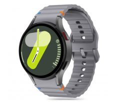 REMIENOK TECH-PROTECT SILICONE SPORT SAMSUNG GALAXY WATCH 4 / 5 / 5 PRO / 6 / 7 / FE CRAYON GREY