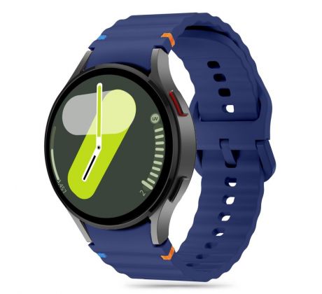 REMIENOK TECH-PROTECT SILICONE SPORT SAMSUNG GALAXY WATCH 4 / 5 / 5 PRO / 6 / 7 / FE NAVY BLUE