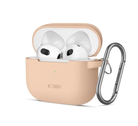 KRYT TECH-PROTECT SILICONE HOOK APPLE AirPODS 3 CAFFE LATTE