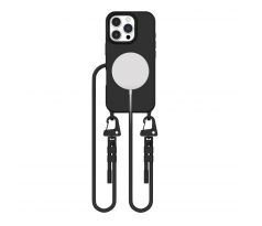 KRYT SO ŠNÚRKOU NA TELEFON/POPRUH NA TELO TECH-PROTECT MAGNECKLACE MAGSAFE iPhone 16 Pro Max BLACK