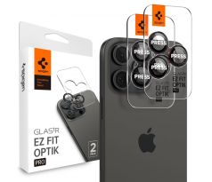 2PACK OCHRANNÝCH SKIEL ZADNEJ KAMERY SPIGEN OPTIK PRO L-SERIES GLAS.TR ”EZ FIT” CAMERA PROTECTOR 2-PACK iPhone 14 Pro / 14 Pro Max / 15 Pro / 15 Pro Max / 16 Pro / 16 Pro Max BLACK