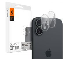 2PACK OCHRANNÝCH SKIEL ZADNEJ KAMERY SPIGEN OPTIK GLAS.TR CAMERA PROTECTOR 2-PACK iPhone 16 / 16 Plus CRYSTAL CLEAR