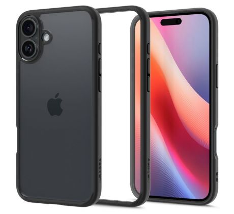 KRYT SPIGEN ULTRA HYBRID iPhone 16 Plus MATTE BLACK