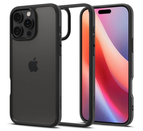 KRYT SPIGEN ULTRA HYBRID iPhone 16 Pro Max MATTE BLACK